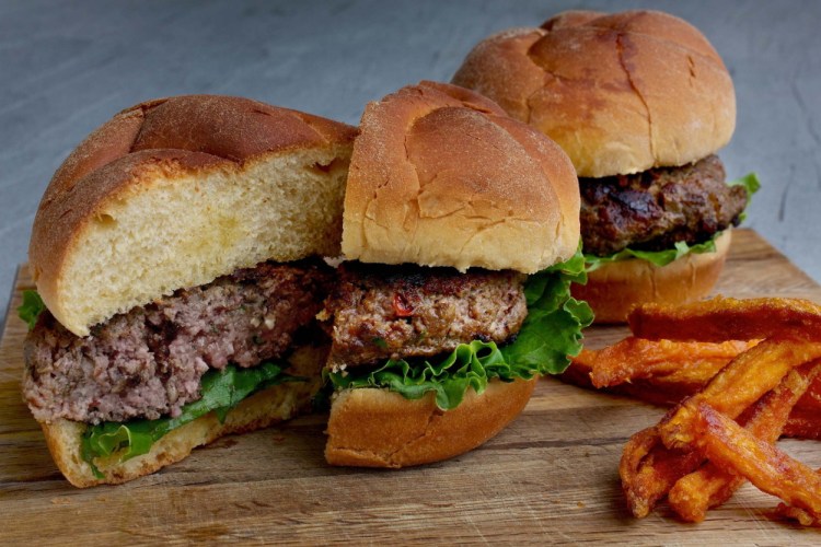Mushrooms’ “blendability” with meat, as with these mushroom-blended burgers served at Graffiti in New York, is seen as a route to more-healthful eating.