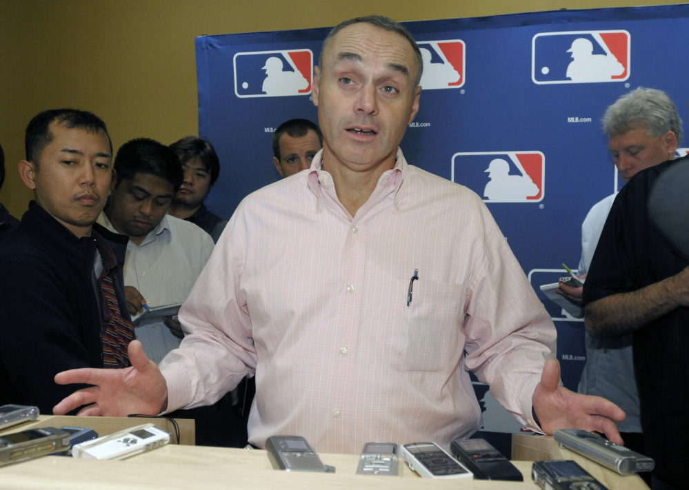 Rob Manfred, Major League Baseball’s executive vice president for labor relations, will succeed Bud Selig in January as baseball commissioner.