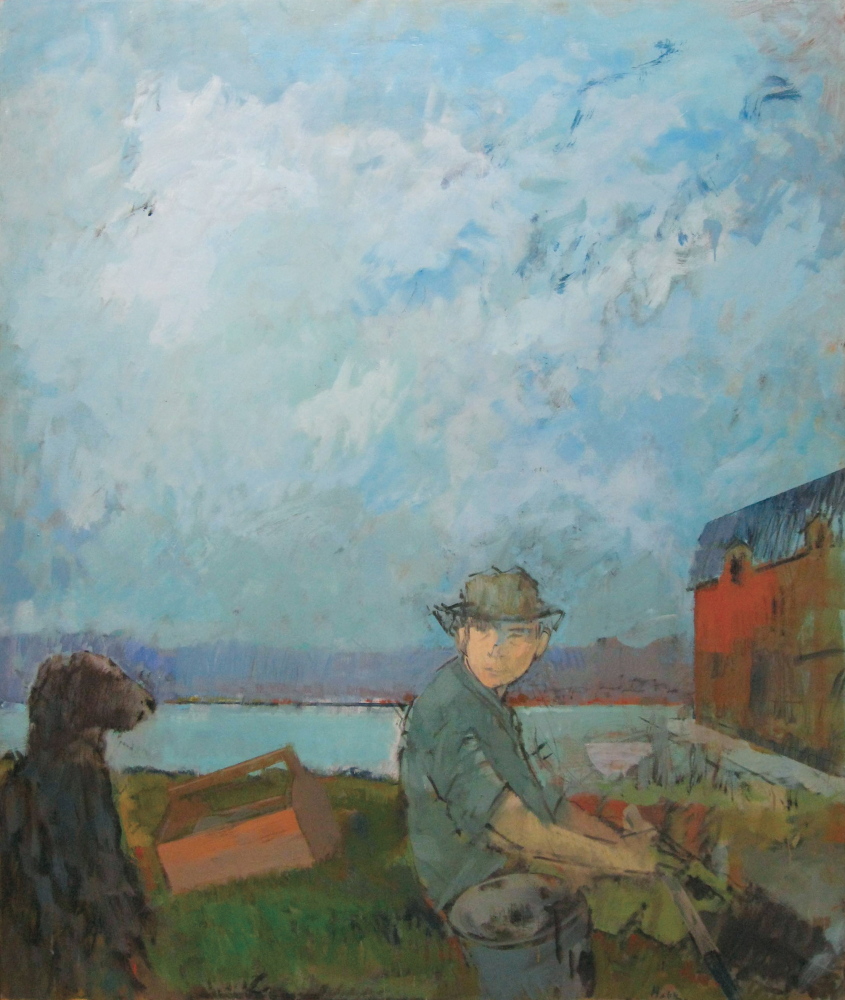 “Clamdigger with Dog,” 1985.