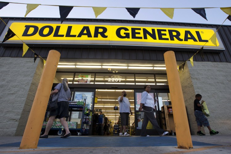 Customers exit a Dollar General store in San Antonio.