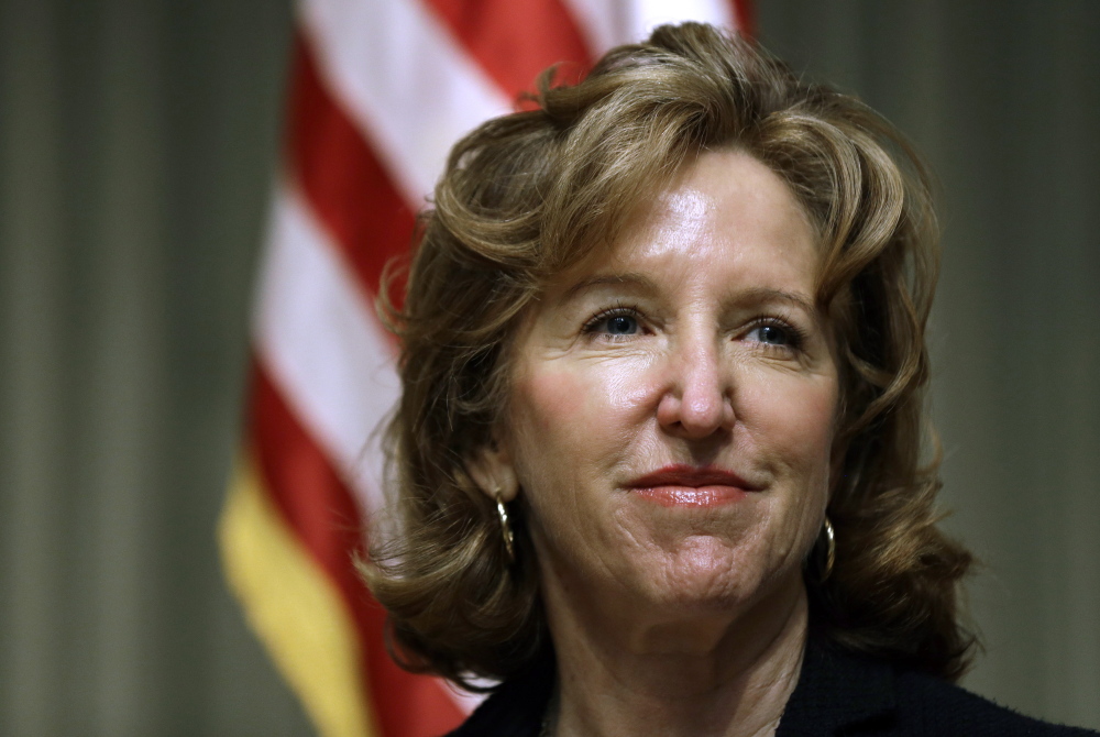 Sen. Kay Hagan, D-N.C., listens during an appearance in Durham, N.C. The Democratic Party’s control of the U.S. Senate after the general election in November could lie in the fortunes of female candidates and the deep-pocketed donors, like former New York Mayor Michael Bloomberg, who are sending piles of cash their way. 