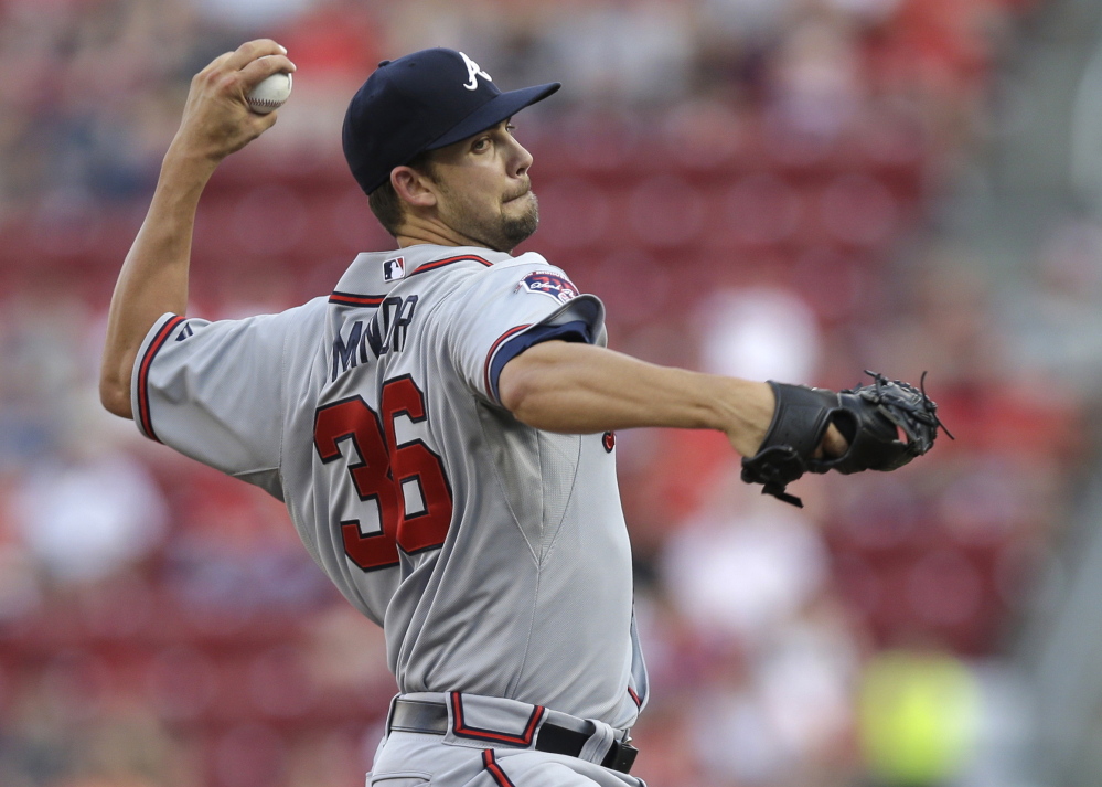 Atlanta Braves pitcher Mike Minor took a no-hitter into the eighth inning Friday night at Cincinnati but loses it on Billy Hamilton’s two-out single.