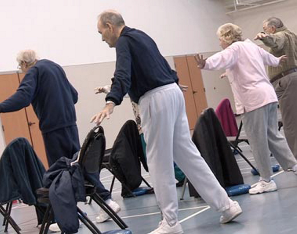 Seniors participate in “A Matter of Balance” program designed to help individuals overcome a fear of falling. Spectrum Generations is accepting registrations for a similar class to be held at Mid Coast Senior Health Center in Brunswick in September.