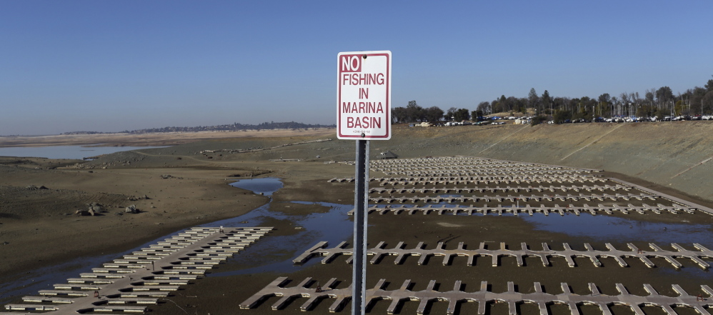 Folsom Lake in California is at 17 percent capacity.  A U.N. report in stark language paints a harsh warning of the environmental effects of global warming.