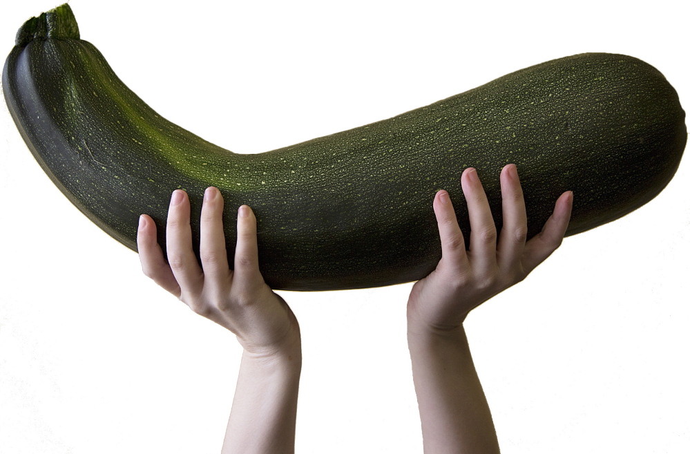 Zucchinis are like pigs: If you keep feeding them, they’ll keep growing ... and growing ... and growing. But don’t throw ‘em out just because they’re big.
