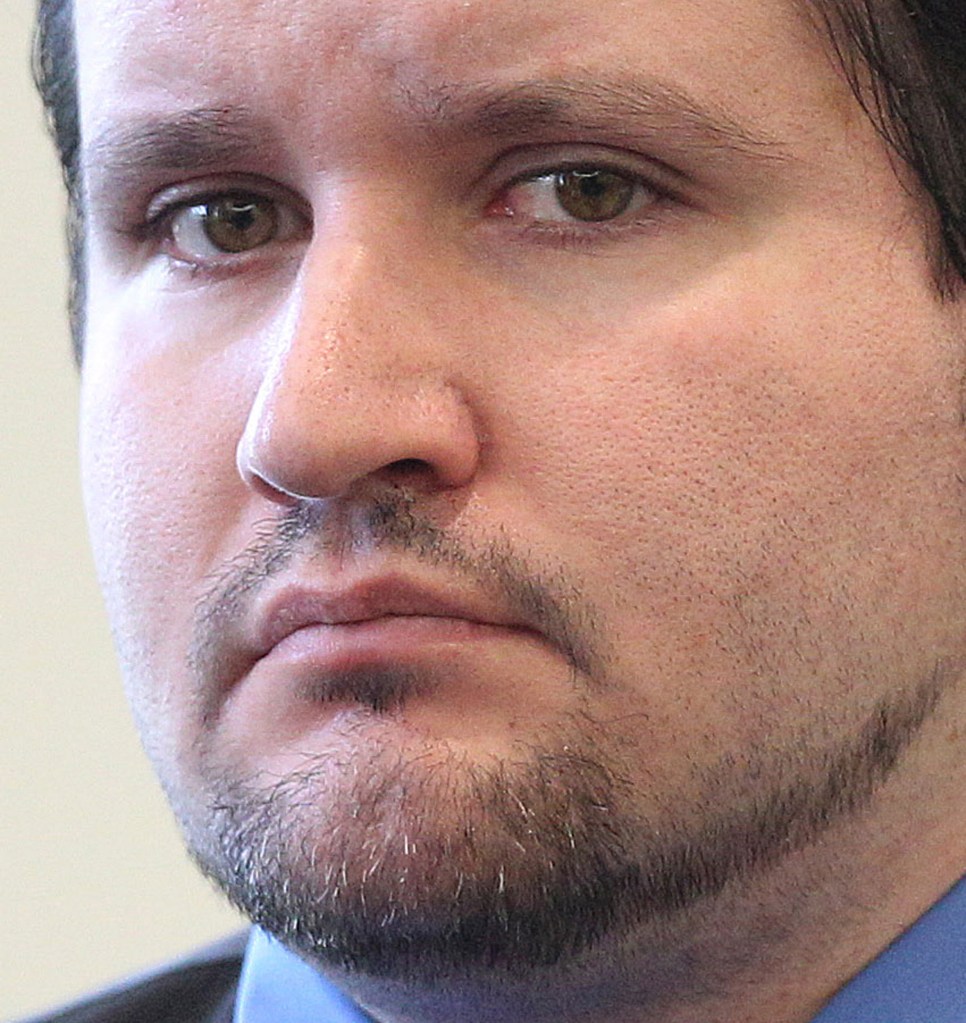 Seth Mazzaglia gets ready to leave the courtroom during his trial in in Dover, N.H., In this  June 17, 2014. He is scheduled to be sentenced on Thursday,. The Associated Press