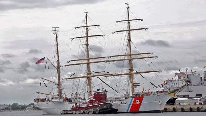The Barque Eagle is scheduled to arrive in Rockland at 4 p.m. Friday. U.S. Coast Guard photo