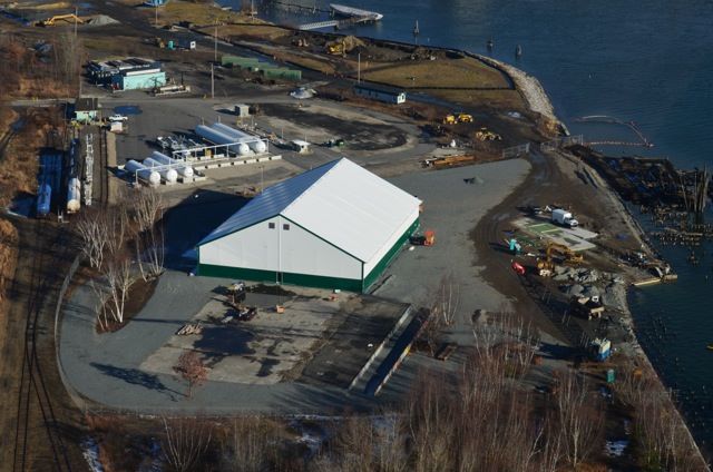 This photo provided by Portland Yacht Services shows the company's facility on West Commercial Street, where  a new 27,600-square-foot building will be constructed in the next few months.