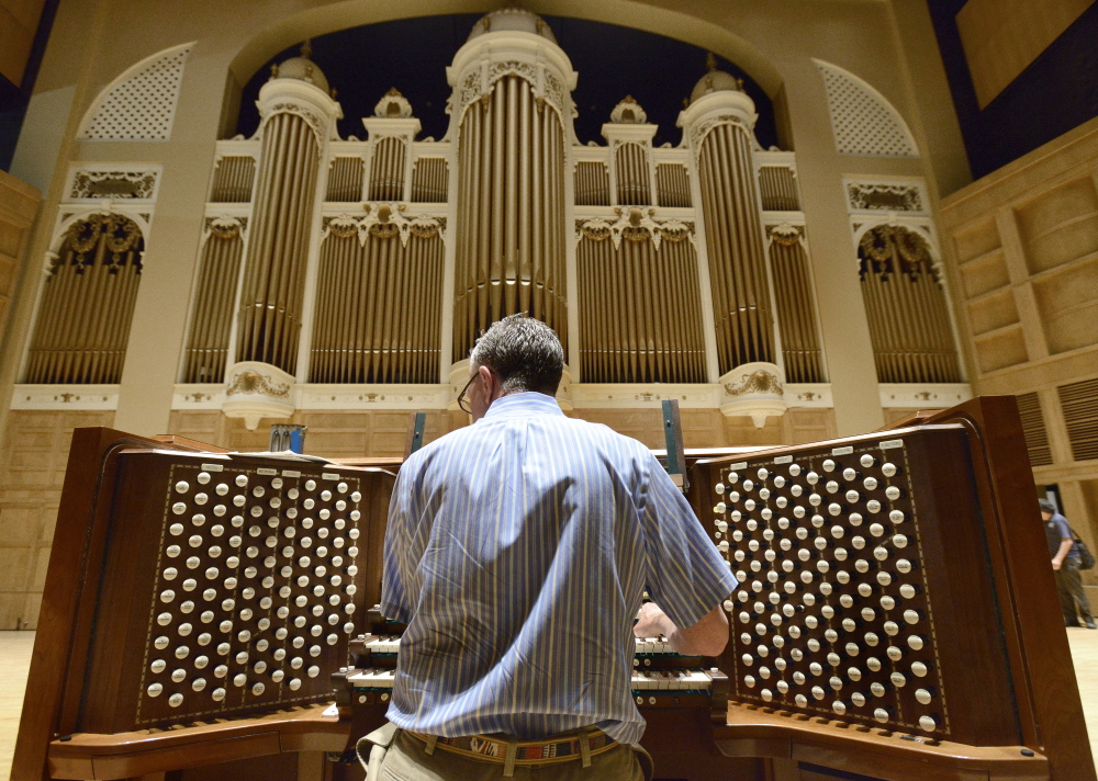 Municipal organist Ray Cornils brings the century-old Kotzschmar Organ back to life at Merrill Auditorium in Portland.