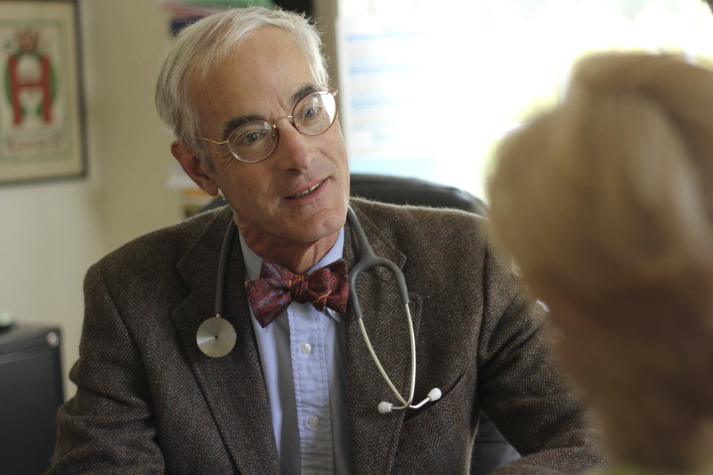 State Sen. Geoff Gratwick, D-Bangor, a physician, says he supports a single-payer health care system in theory but he's looking for solutions with broader support.