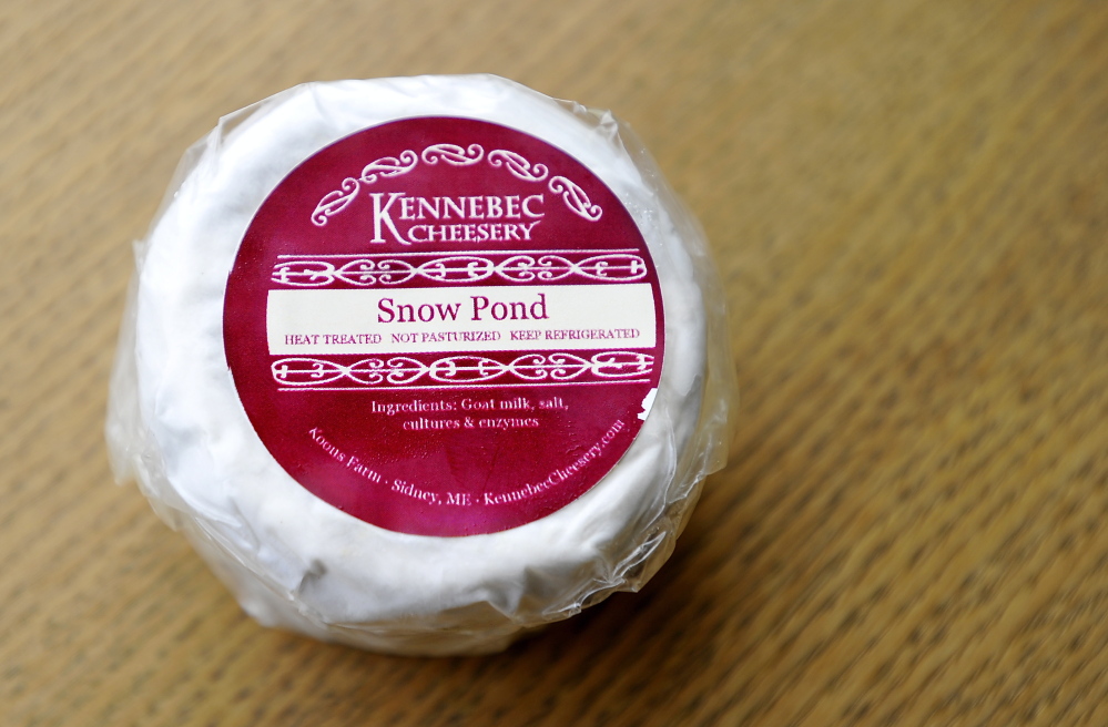 Snow Pond, a brie-like goat cheese, from Kennebec Creamery.