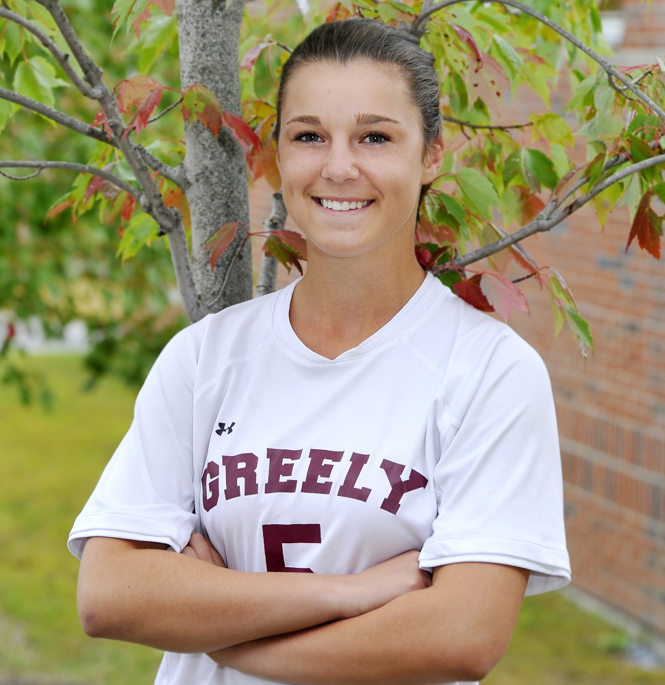 Izzy Hutnak and the Greely girls’ soccer team have a special spot for team time before home games. It’s a longtime tradition, so important that a player from 20 years ago cried when she saw it still occurred.