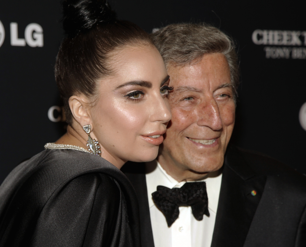 Grammy winners Lady Gaga and Tony Bennett will release their collaborative album, “Cheek to Cheek,” Tuesday. It features tunes from the Great American Songbook.