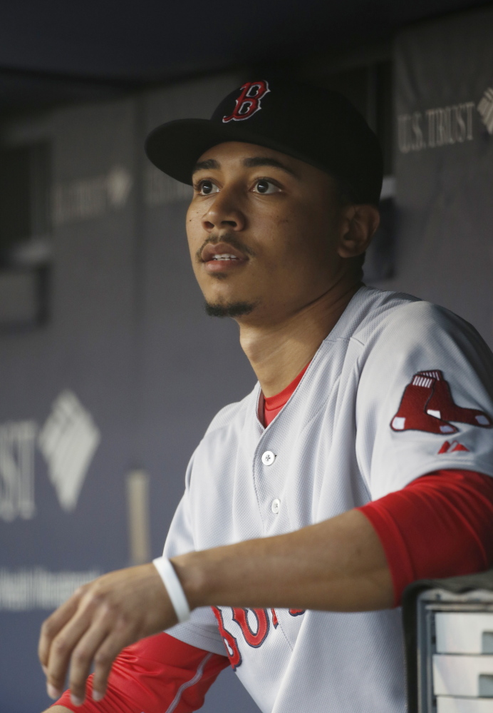 Mookie Betts discovered during this Hadlock-to-Fenway season that the game is the same no matter the level, and his ability to take pitches and handle the bat may keep him in the majors.