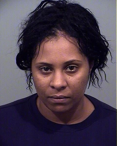 Carla Barbosa, 36, is being held on $20,000 cash bail on charges of aggravated trafficking, possession of a usable amount of marijuana and speeding.