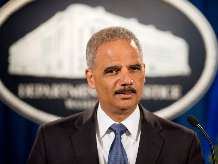 Attorney General Eric Holder will remain on the job until his successor is named