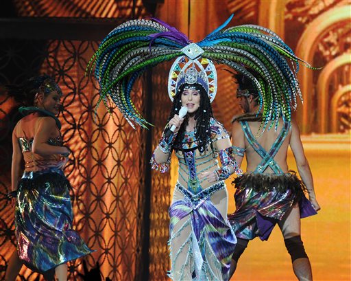 Cher performs the BB&T Center in Sunrise, Fla., in May during her "Dressed to Kill" tour. File Photo/The Associated Press