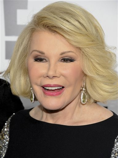Joan Rivers, 81, is still recovering after going into cardiac arrest at a doctor's office. The Associated Press