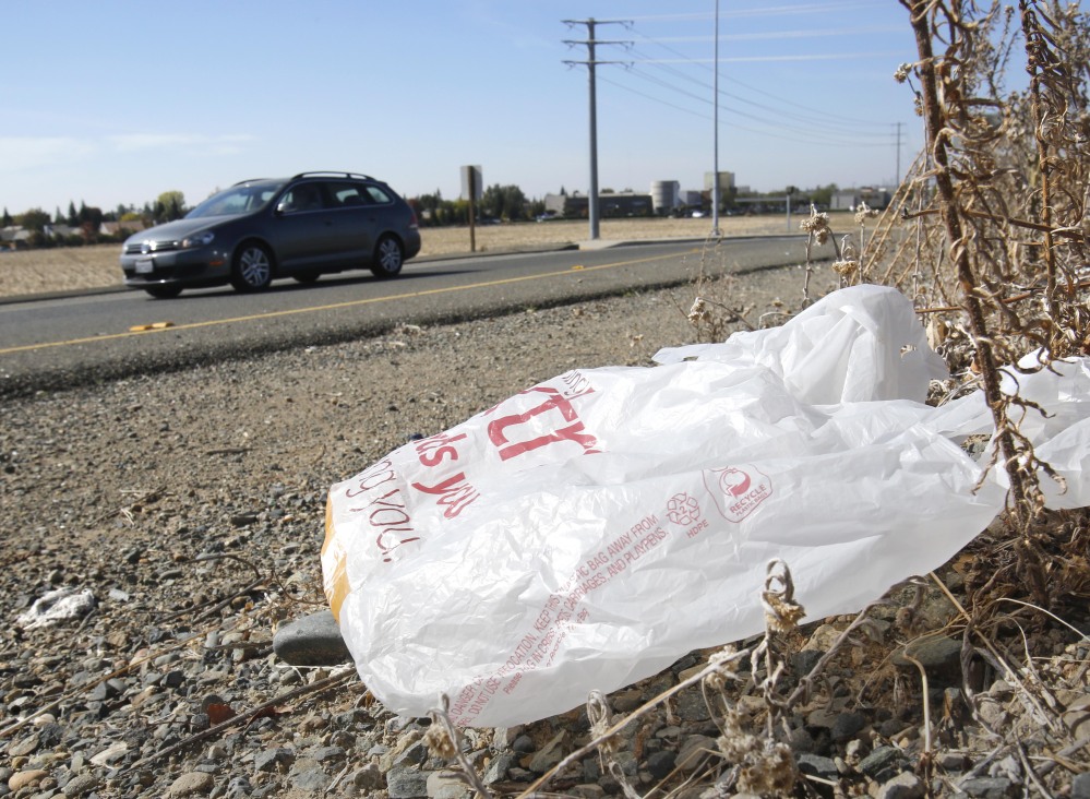 Fewer plastic bags will litter California, according to Gov. Jerry Brown, who signed the law Tuesday.