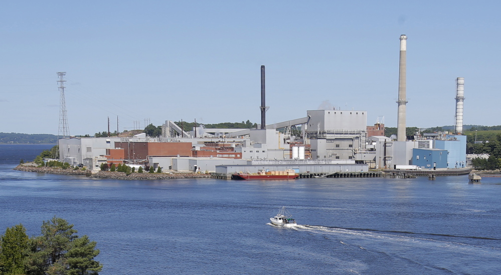 BUCKSPORT, ME - SEPTEMBER 30: Verso Paper has announced they are closing the Bucksport paper mill, displacing 500 workers. Photo taken on August 29, 2014. (Photo by Gregory Rec/Staff Photographer)