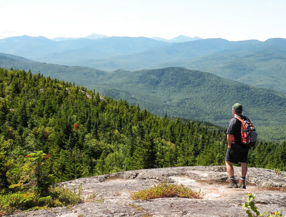 From the top of Caribou Mountain, so much of the Northeast wilderness comes into view in such a delightful fashion.