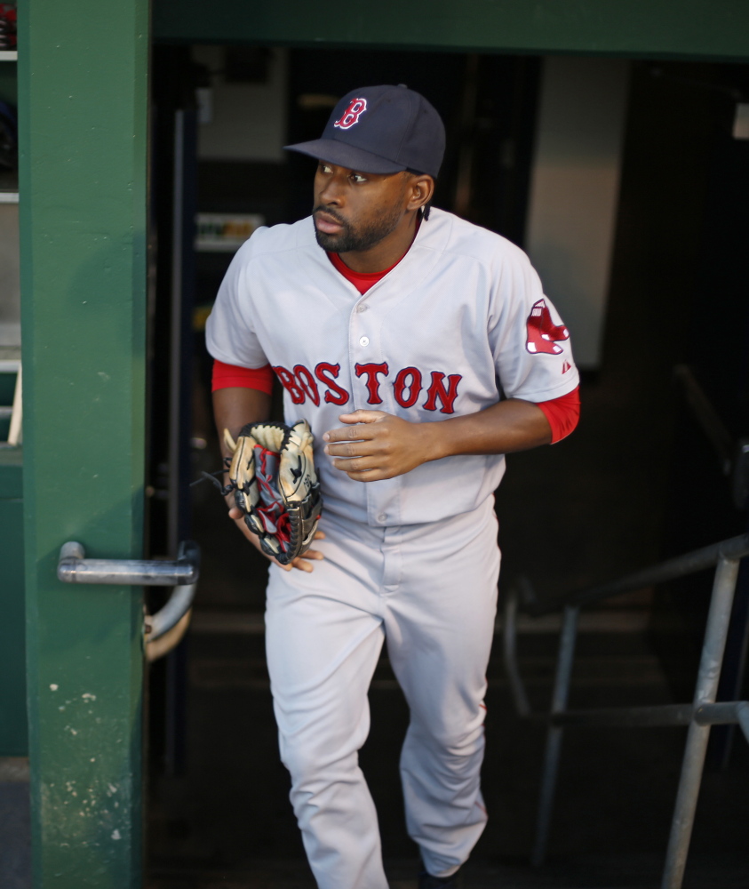 Jackie Bradley Jr. has Gold Glove potential as a center fielder but has yet to prove he can hit well enough to be an every day player for the Boston Red Sox. Bradley hit just .198 with an on-base percentage of .265.
