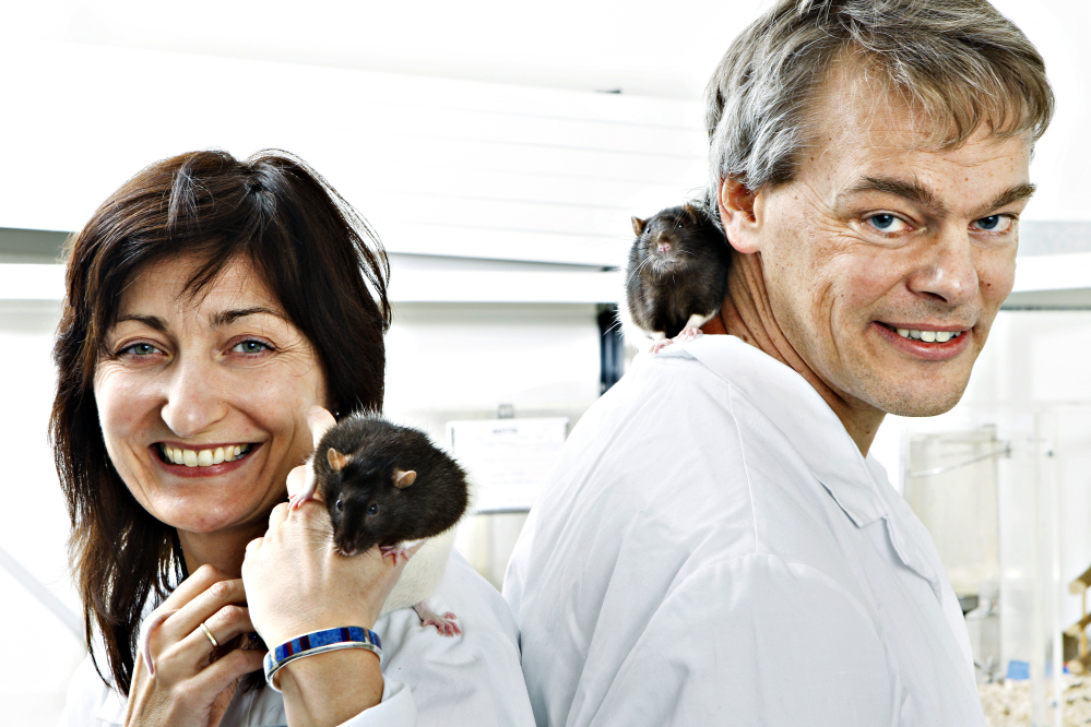 Edvard Moser and his wife, May-Britt Moser, shown in a laboratory in Trondheim, Norway, won the Nobel Prize for Medicine on Monday.
