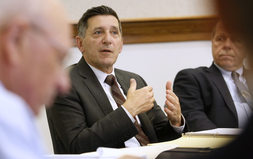 Michael Botticelli, the acting director of the Office of National Drug Control Policy, speaks at Mayor Michael Brennan’s Substance Abuse Subcommittee meeting,
