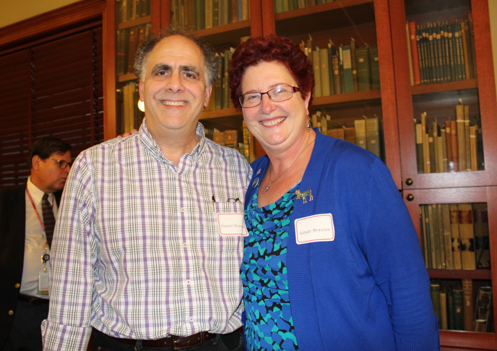 Daniel and Gayle Brazeau of Scarborough at the Maine Historical Society award reception.