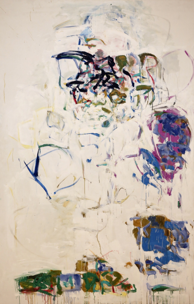 The Colby College Museum of Art last month began showing the abstract expressionist painting “Chamrousse,” at right, by Joan Mitchell. Courtesy photo