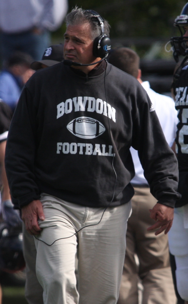 Dave Caputi was part of successful football programs at Williams, Amherst and Tufts, but he will leave Bowdoin with the school’s poorest record for any football coach.
