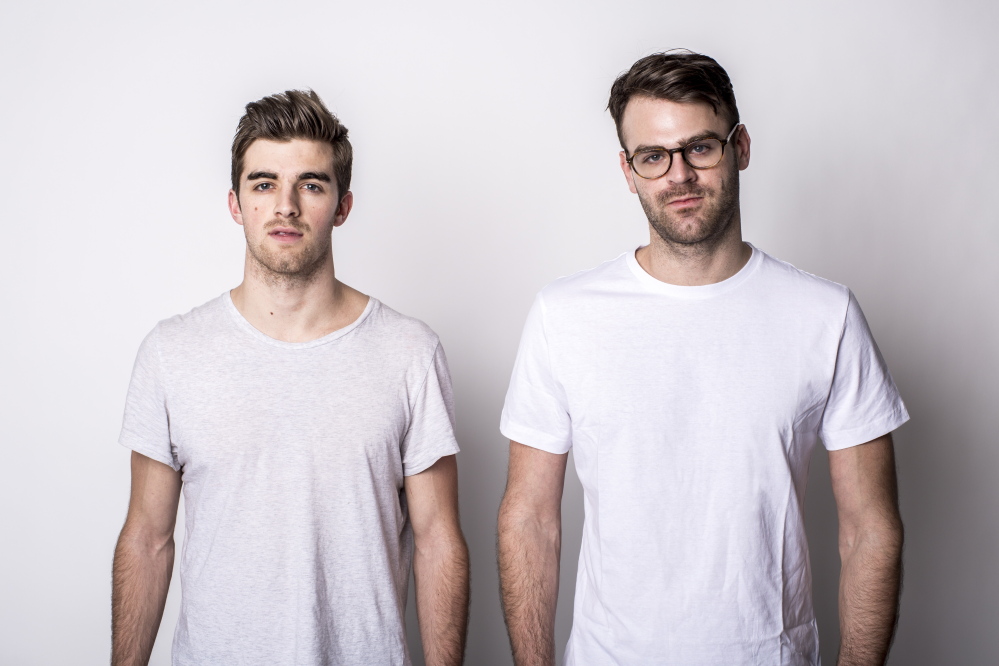Drew Taggart, left, and Alex Pall are The Chainsmokers.