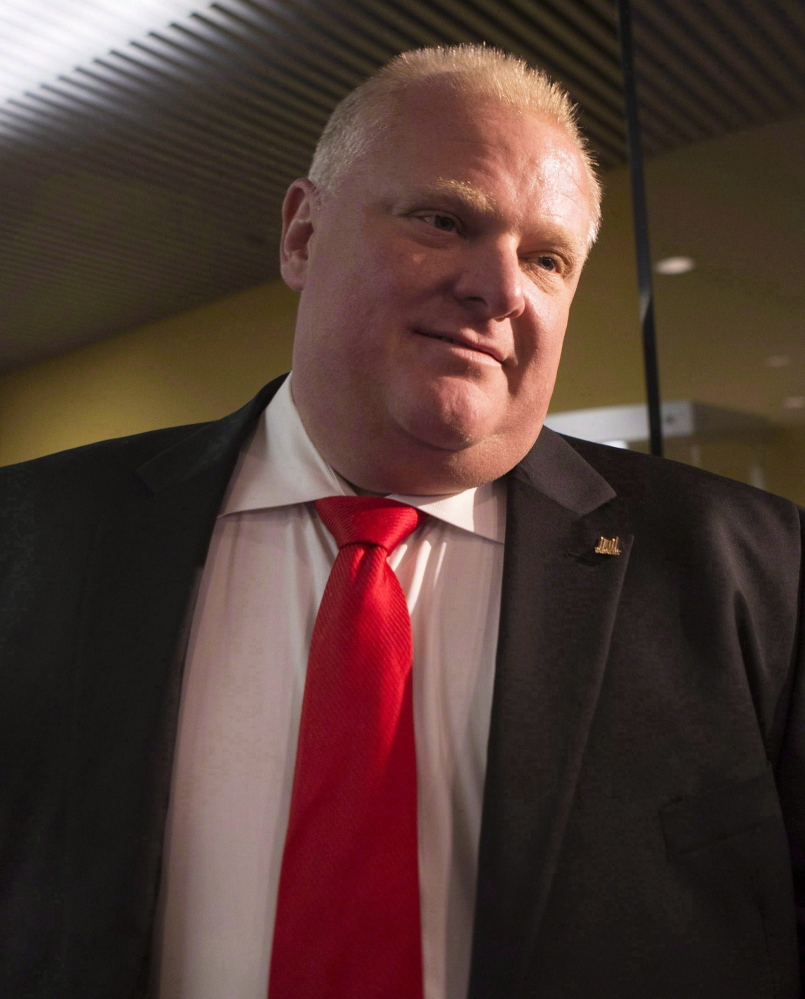 Toronto Mayor Rob Ford announced in September that he would not seek re-election as he battles a rare and difficult form of cancer.