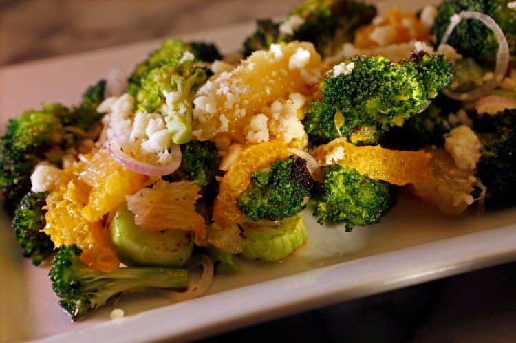 Charred Broccoli Salad with citrus vinaigrette.