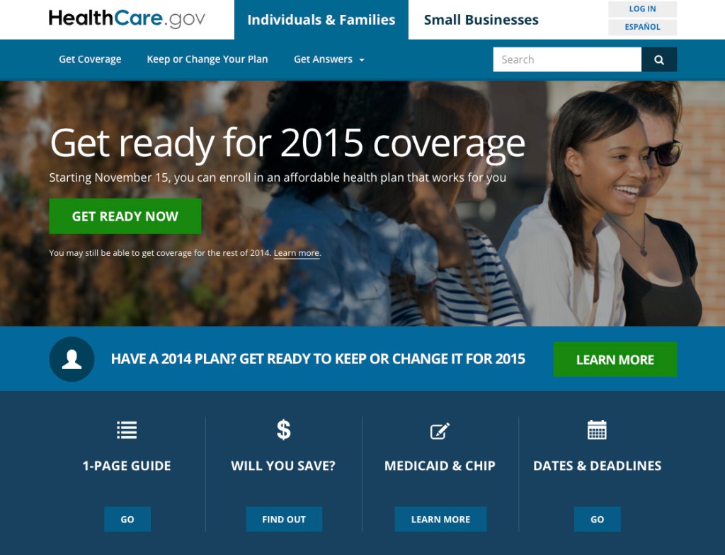 The updated HealthCare.gov website has some improvements and some challenges, and at least one early mistake.