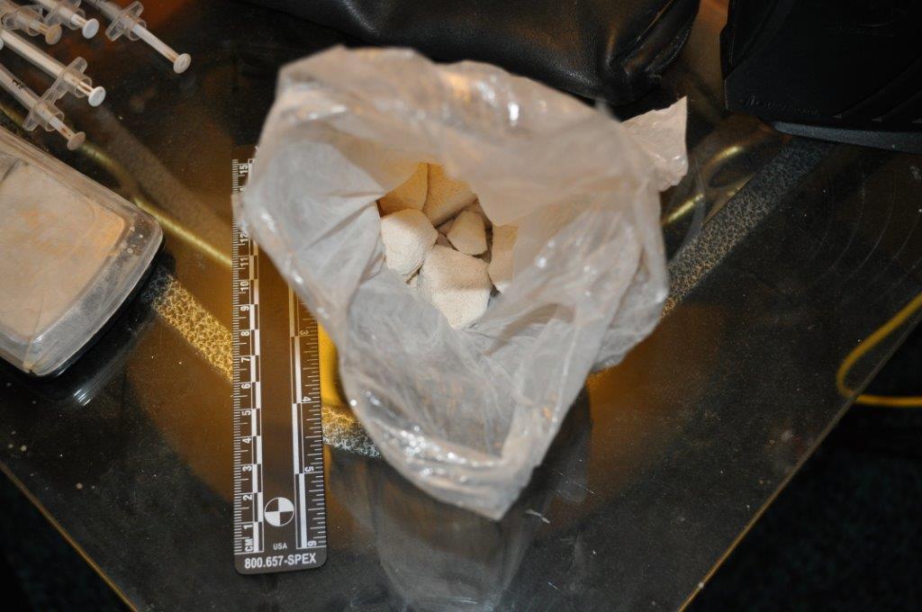 Police found 94 grams of heroin after being called to the apartment by Roy's roommates. Sanford Police photo
