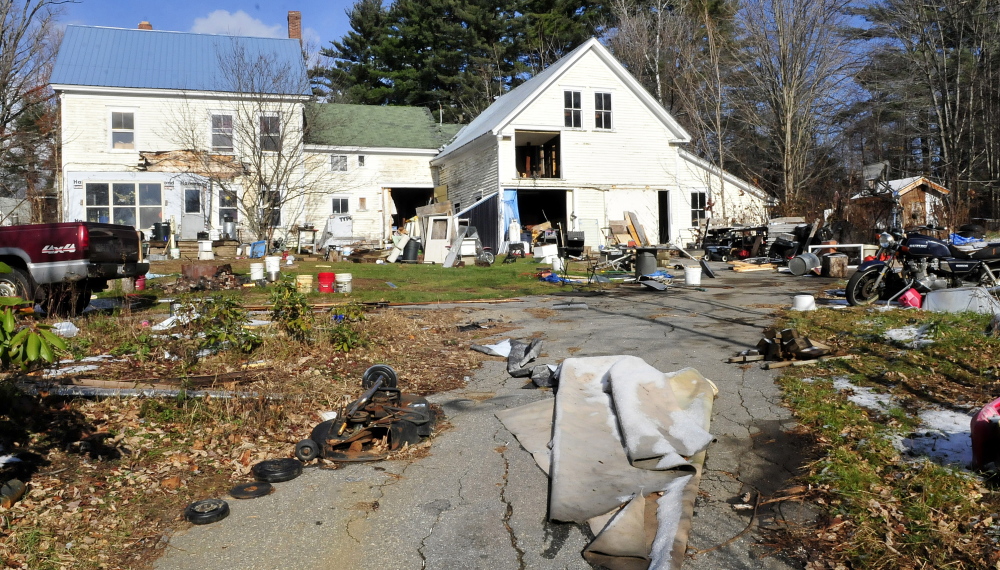 Wilton has already placed a lien on the property of Duane Pollis of Adam Street, another homeowner who refused to clean up his property. Staff photo by David Leaming