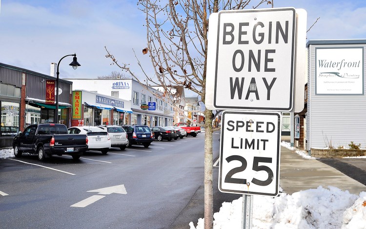 South Portland city councilors are considering a plan to replace 15 angled parking spaces on the west side of Ocean Street between D and E streets with nine parallel spaces.
