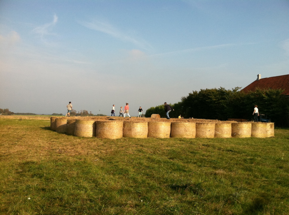 On Samsø, pipes carry hot water to heat all 270 homes. The heat is generated in large barns where hay is constantly being fed into boilers. Samsingers, which is what inhabitants of Samsø are called, grow the hay, too.