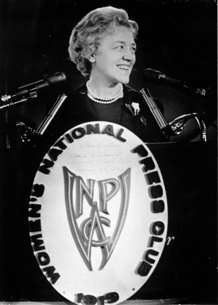 Sen. Margaret Chase Smith when she ran for president in 1964.
