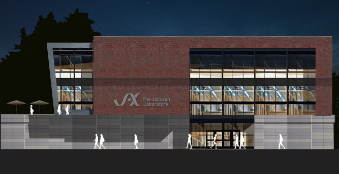 This rendering shows a proposed expansion of Jackson Lab.