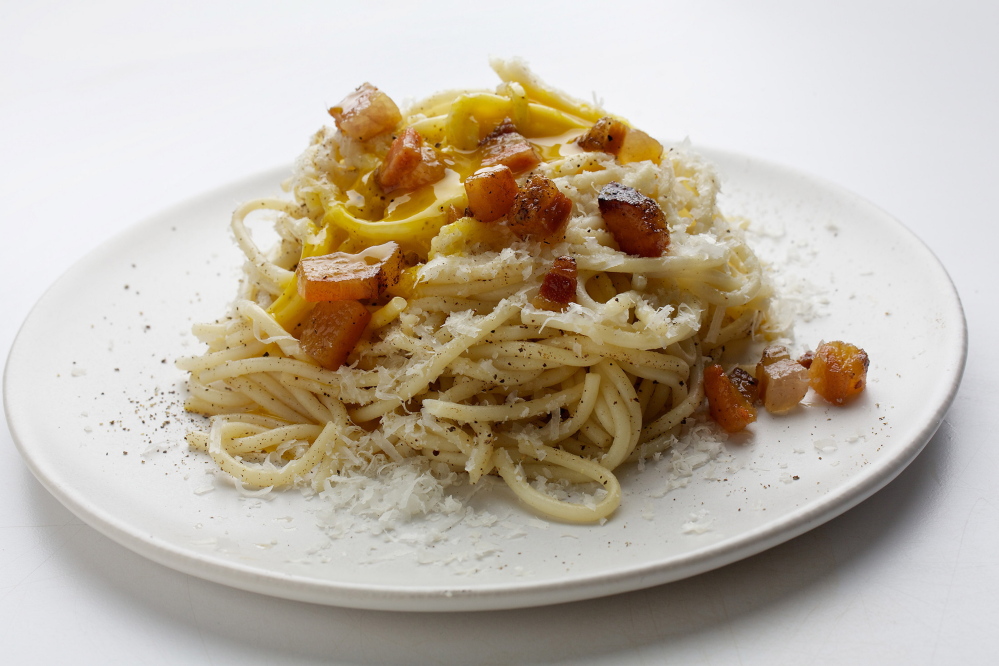 Prune Spaghetti Alla Carbonara