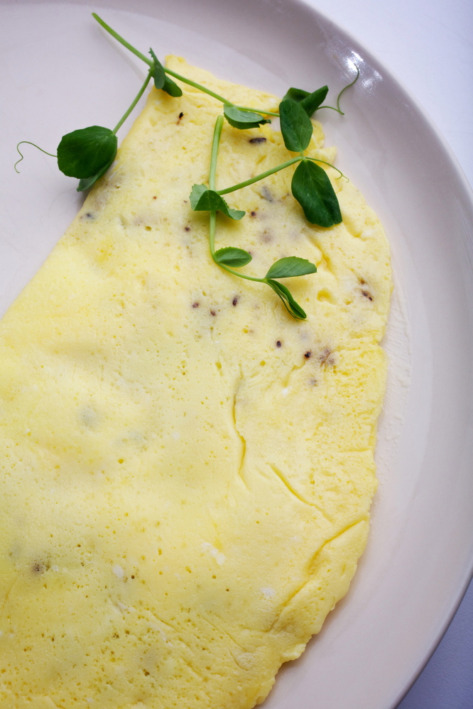 Sour Cream and Toasted Caraway Omelet