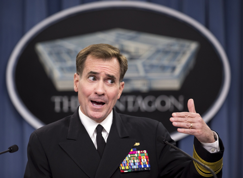 Rear Adm. John Kirby, Pentagon press secretary, says U.S. troops will expand their military advisory mission in Iraq.