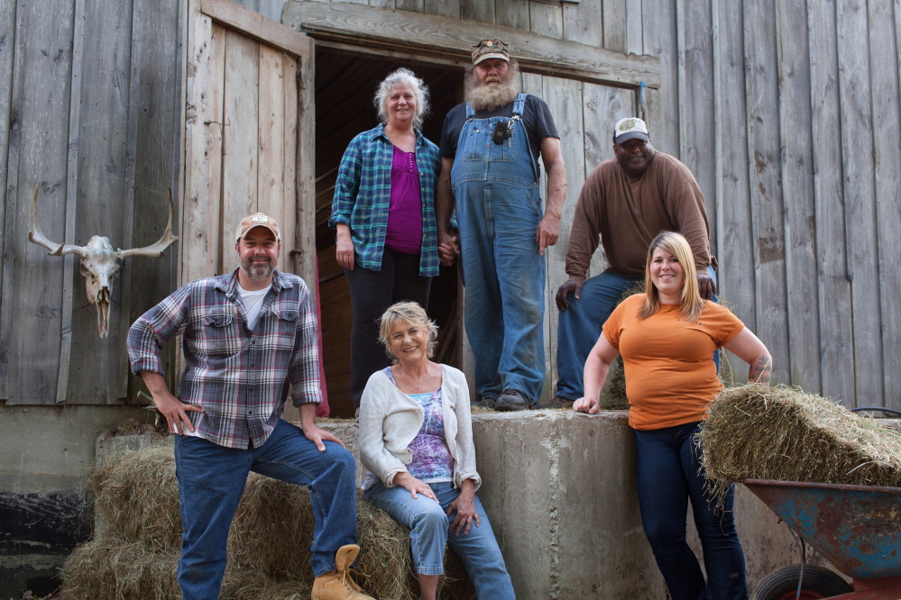 The cast of “Yankee Jungle,” a new reality show set to premiere on Animal Planet at 9 p.m. on Nov. 29, features, top from left, Julie and Bob Miner and Steve Jordan and, bottom from left, Jason Hodgdon, Karmo Sanders and Ella Mackowiak.