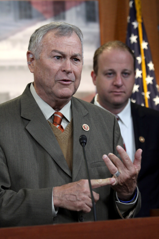 Bipartisan support for reform comes from Rep. Dana Rohrabacher, R-Calif., left, and Rep. Jared Polis, D-Colo.