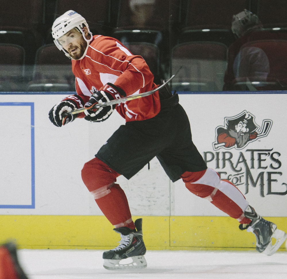 Alexandre Bolduc brings plenty of experience to the Portland Pirates, including playing in the Stanley Cup finals with the Vancouver Canucks in 2011.