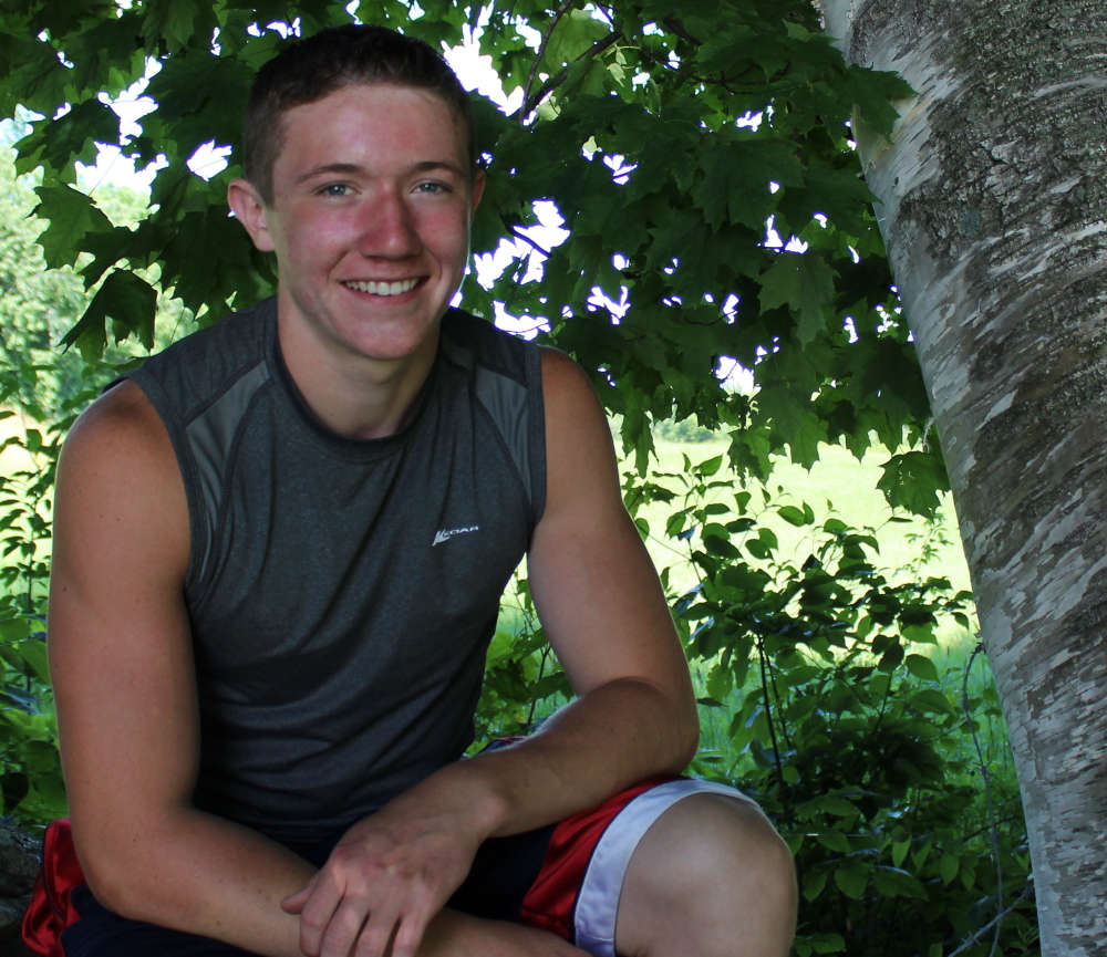 Jarod Farrar, a junior at Leavitt Area High School in Turner, says he’s “always been an athletic kid.” He runs and plays football in the belief he can “live longer and healthier.”