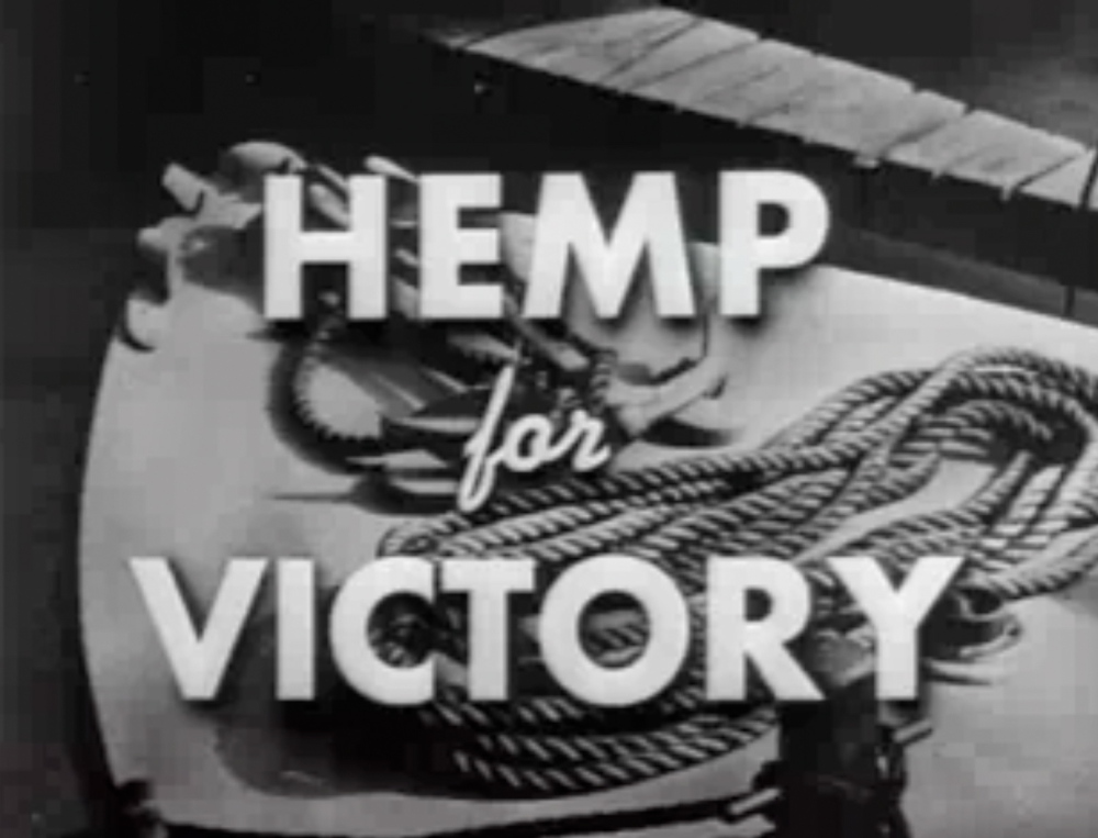 A U.S.-made film pushed hemp growth after Japanese troops cut off access to Asian fiber supplies during World War II.