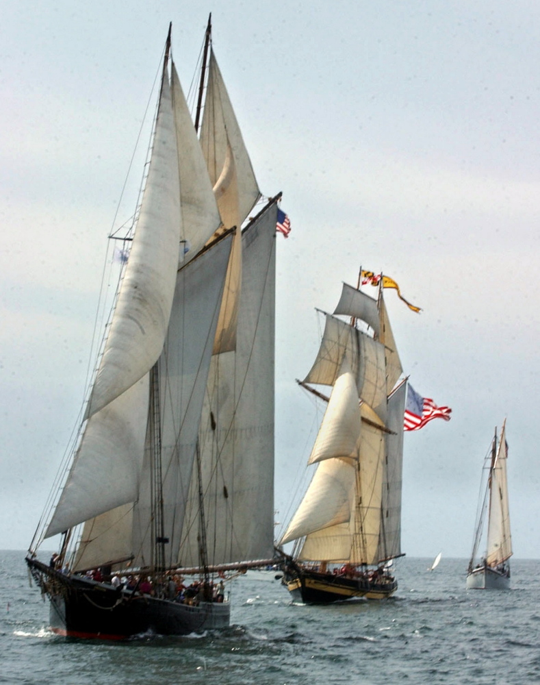 The Boothbay Harbor Shipyard will increase its workforce during the three-year restoration of the Ernestina, left. The 1894 Grand Banks schooner is the official vessel of the Commonwealth of Massachusetts.